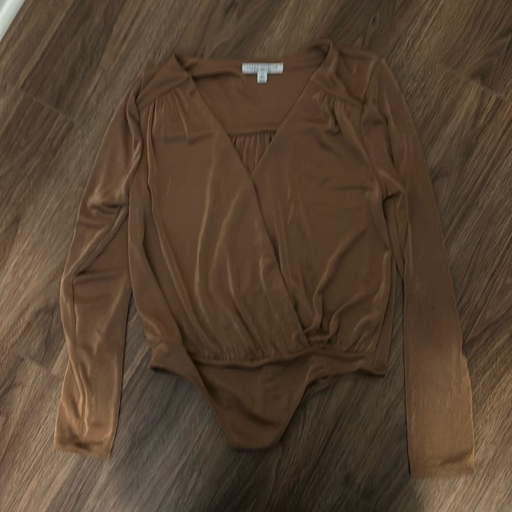 -Green Envelope - Soft Touch Wrap Bodysuit
